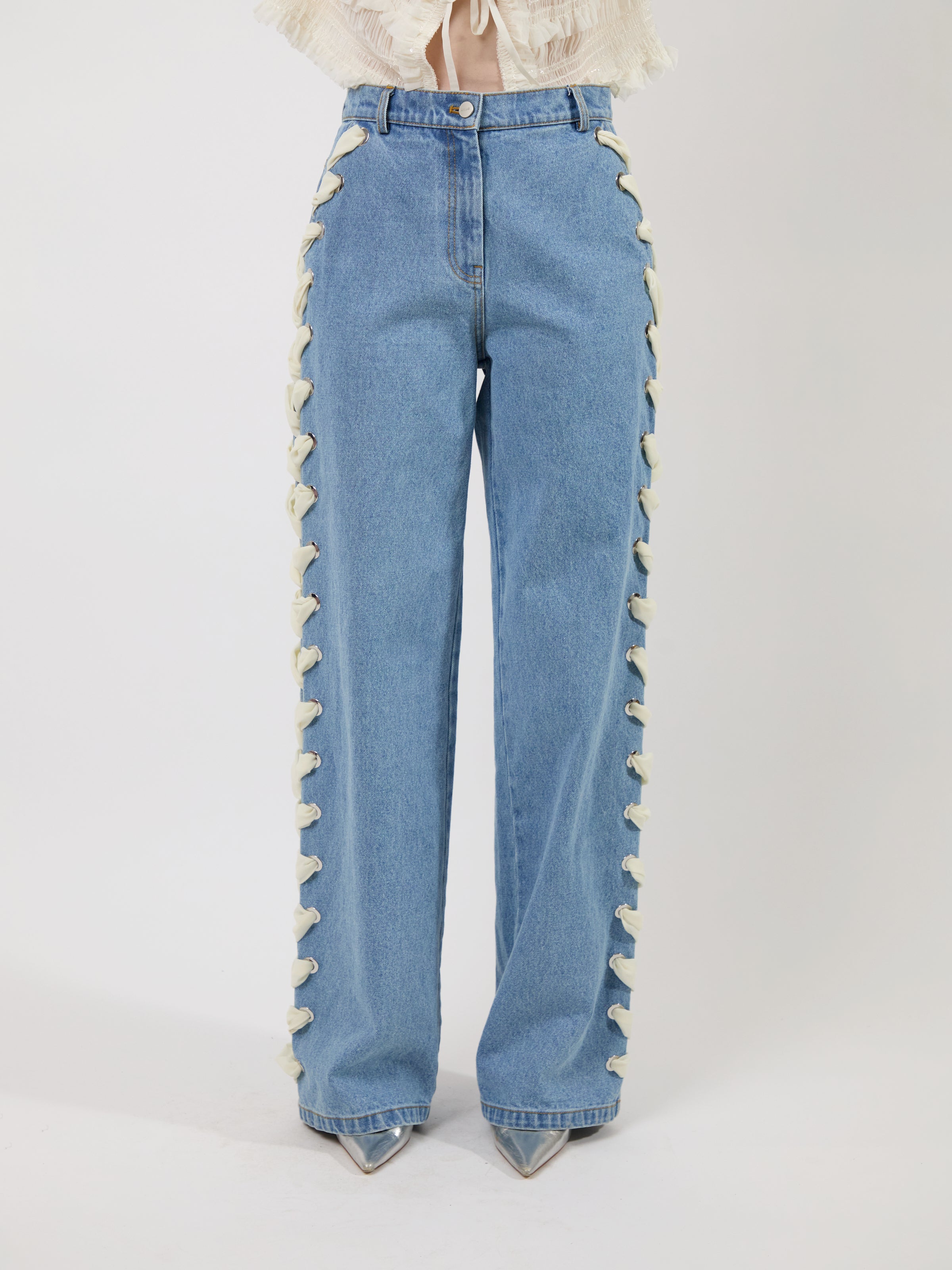 The Lyd laced trousers in denim