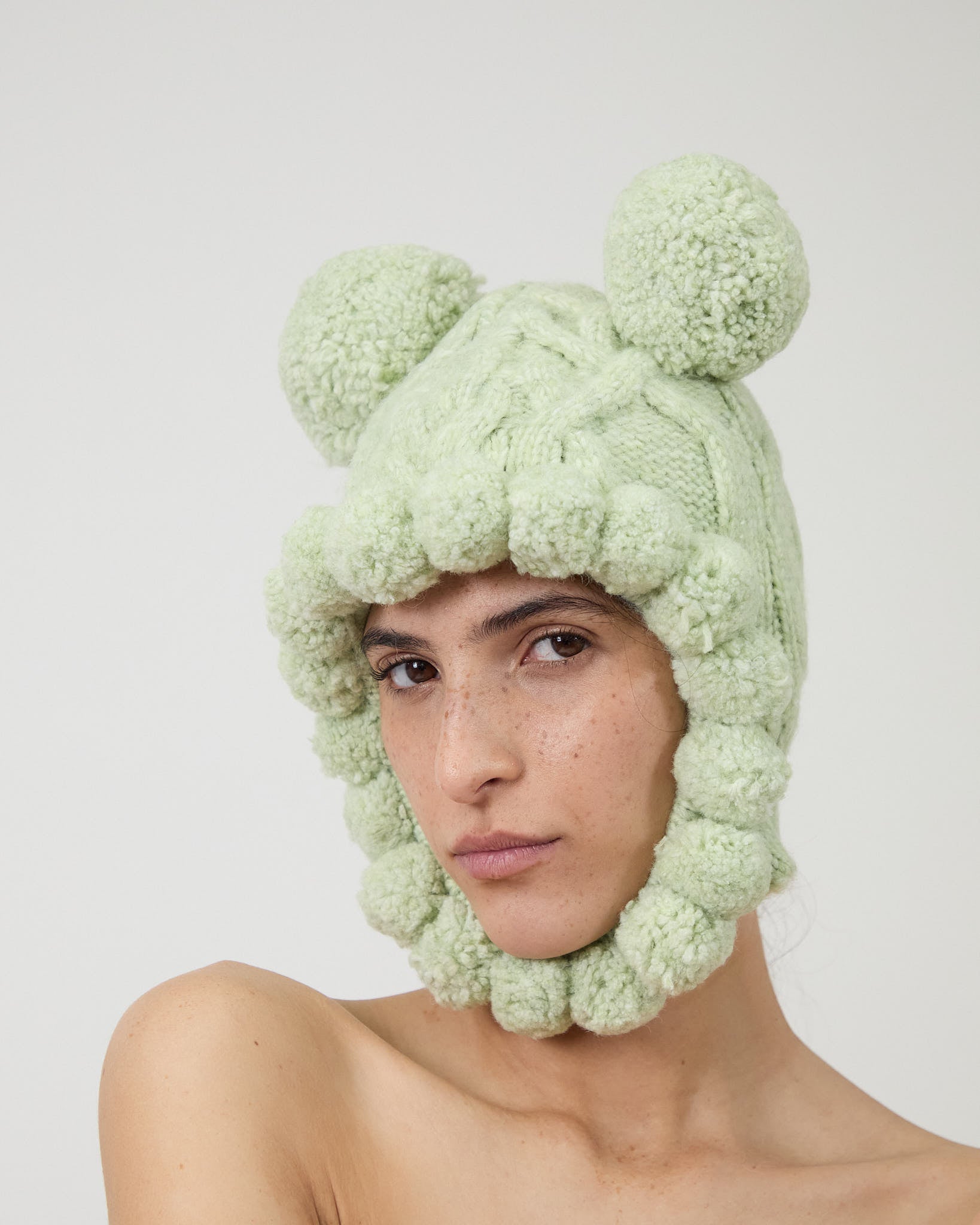 11/1まであいす【MUHLBAUER】 HAND KNIT CAP The Millie hat in mint green – Aknvas