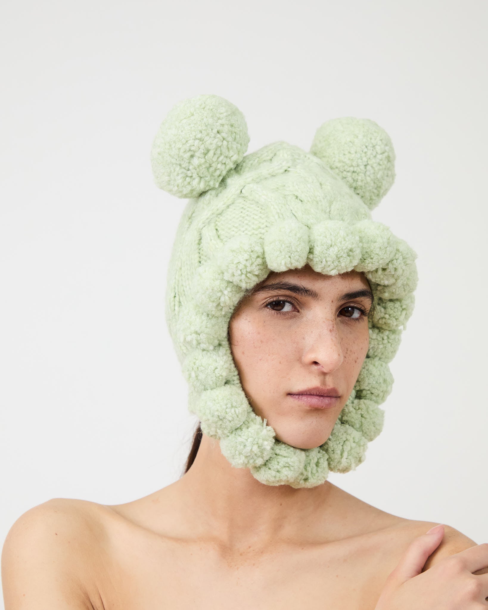 11/1まであいす【MUHLBAUER】 HAND KNIT CAP The Millie hat in mint green – Aknvas