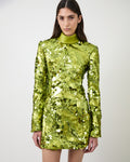 The Toni sequin dress in citronnelle