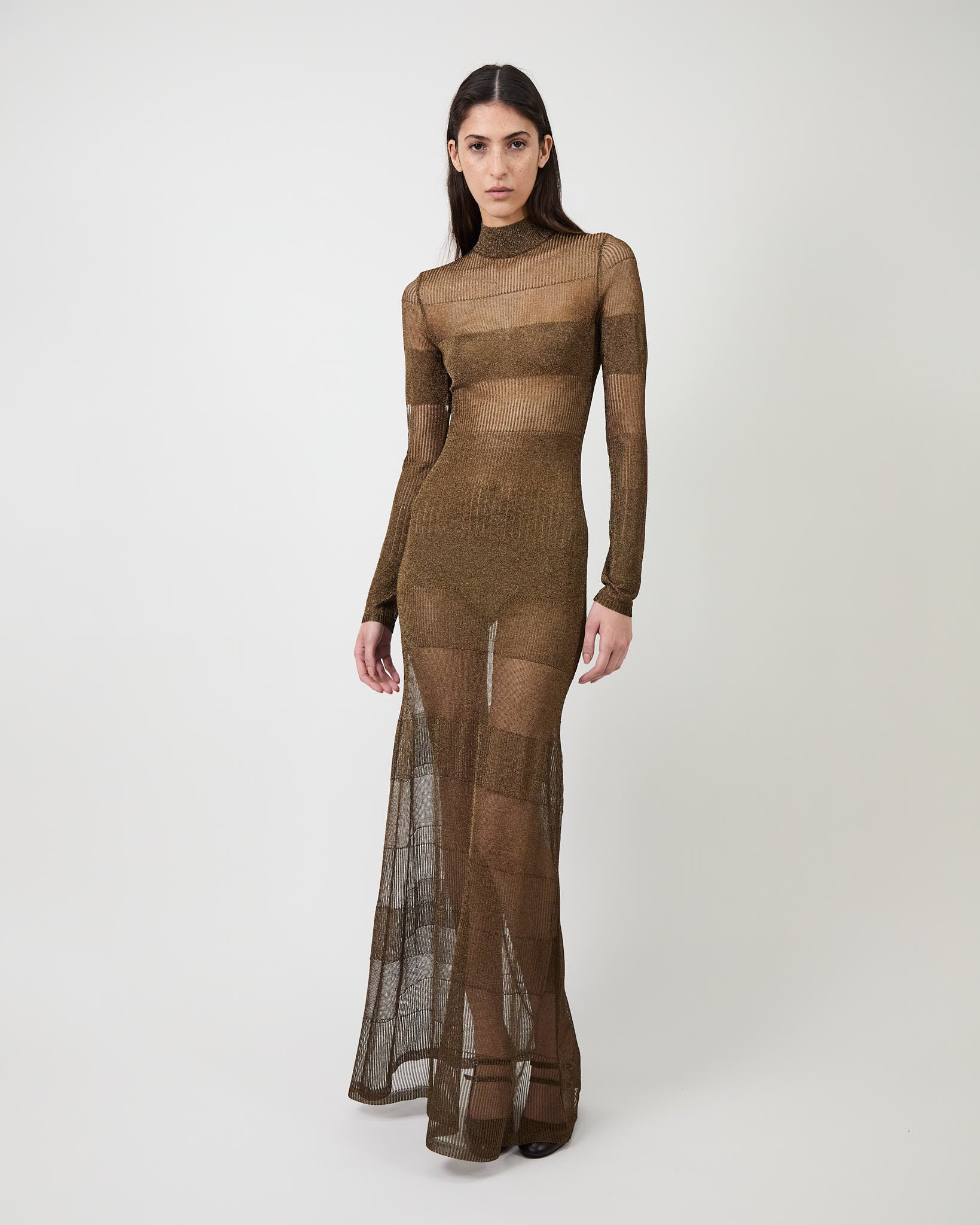 The Josephine gown in ultra fine pointelle knit