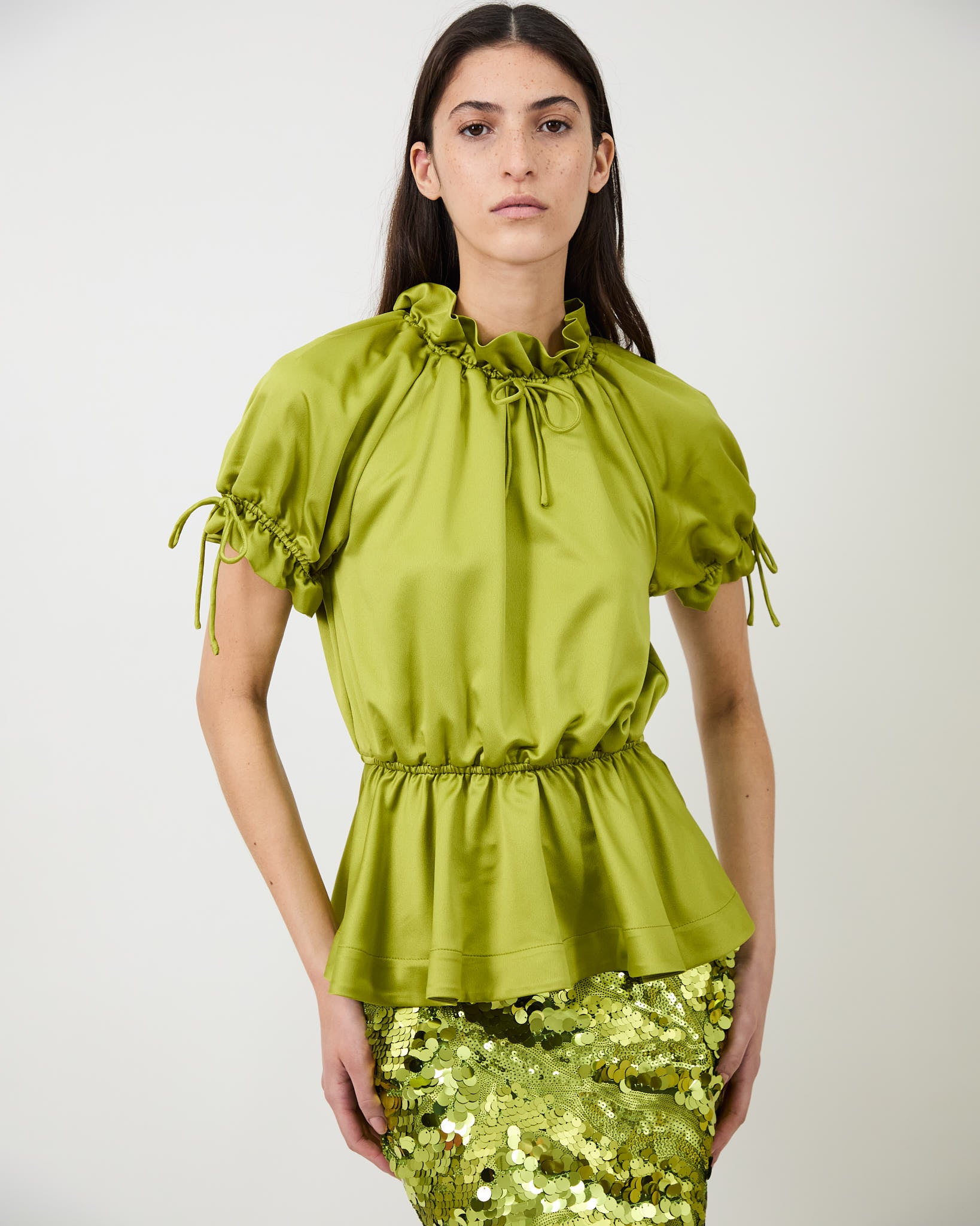 The Rosalina blouse in satin