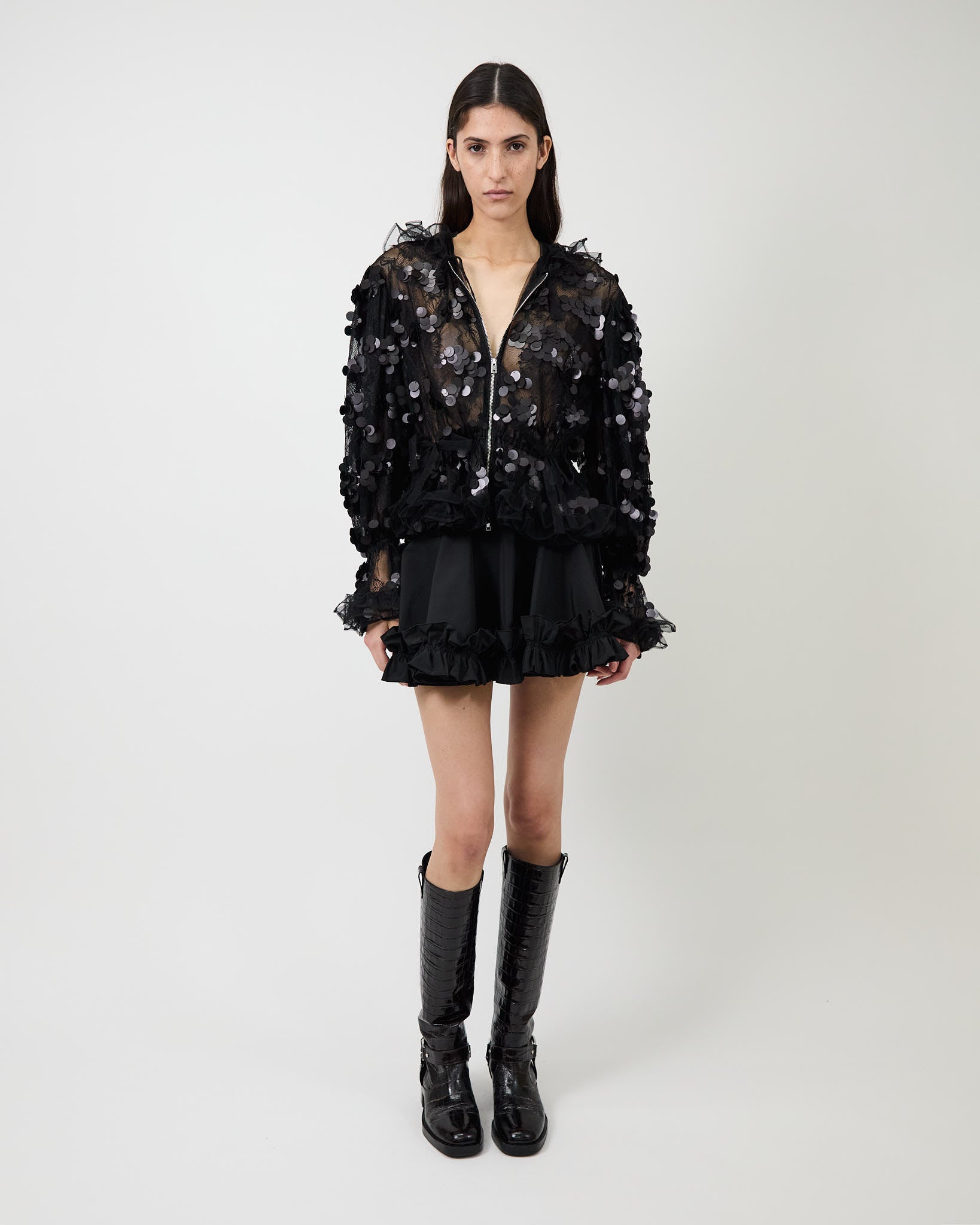 The Sofie jacket in sequin lace