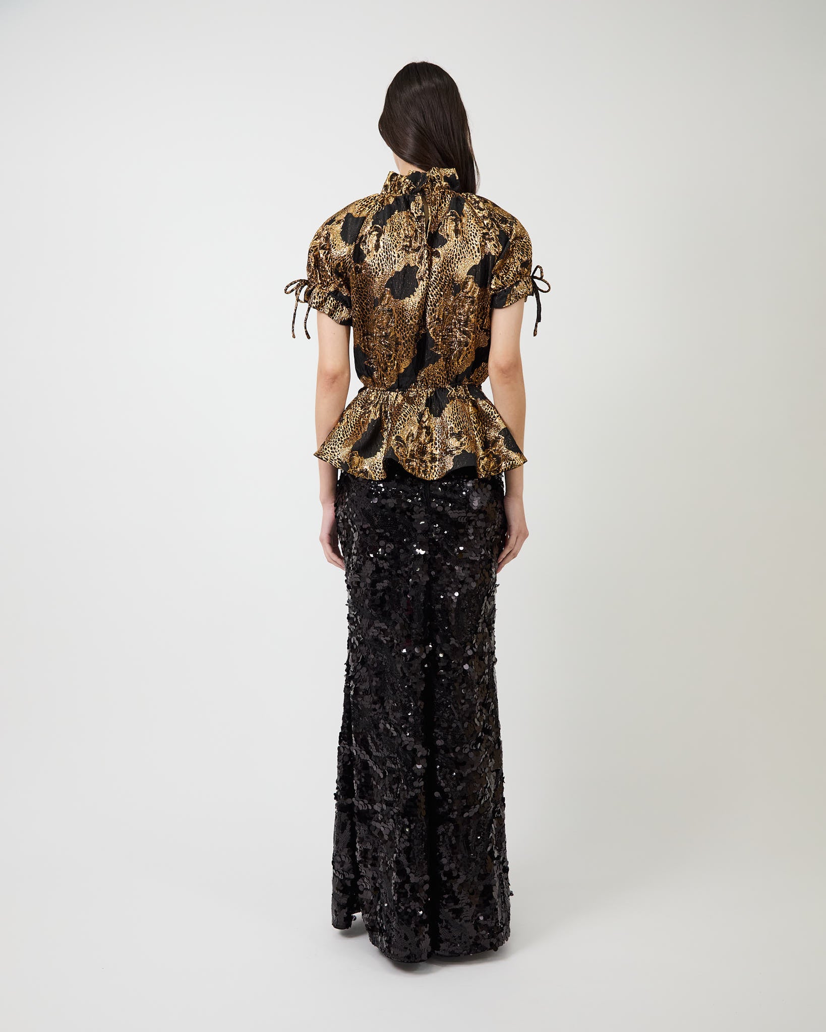 The Rosalina blouse in metallic gold