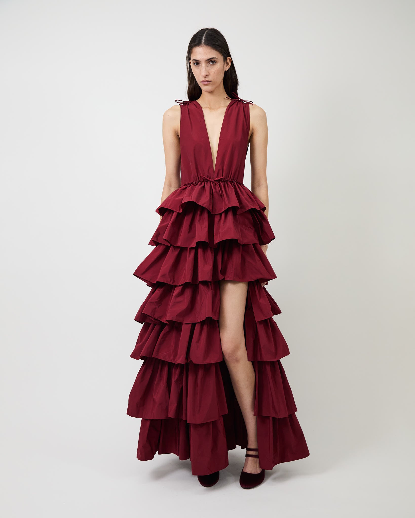 The Henriette ruffle gown