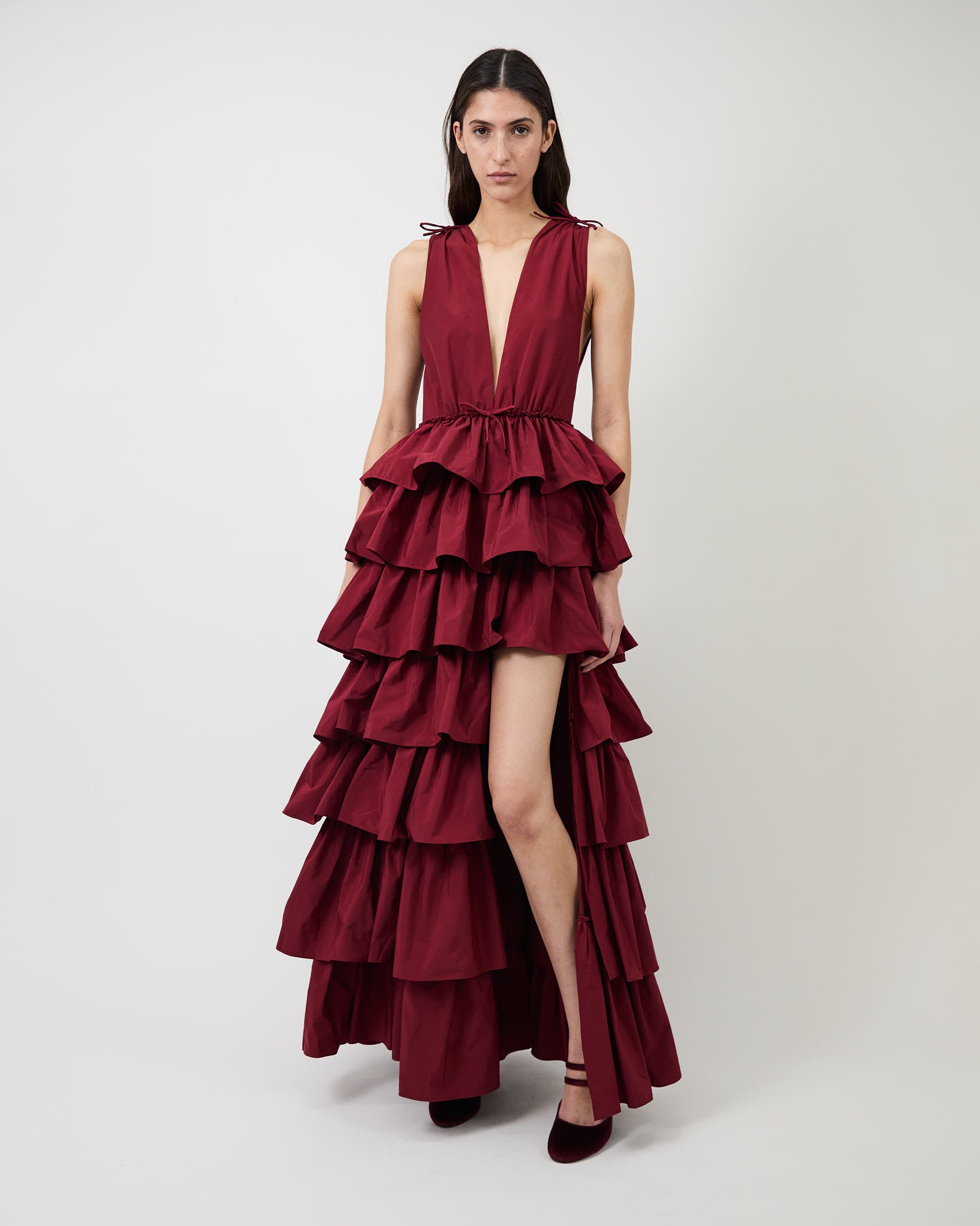 The Henriette ruffle gown