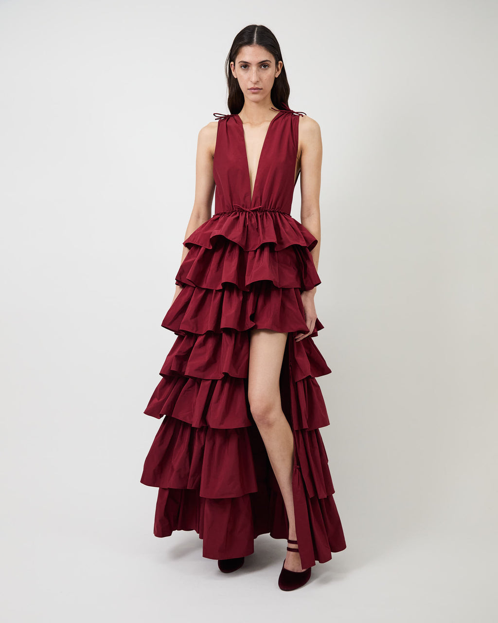 The Henriette ruffle gown