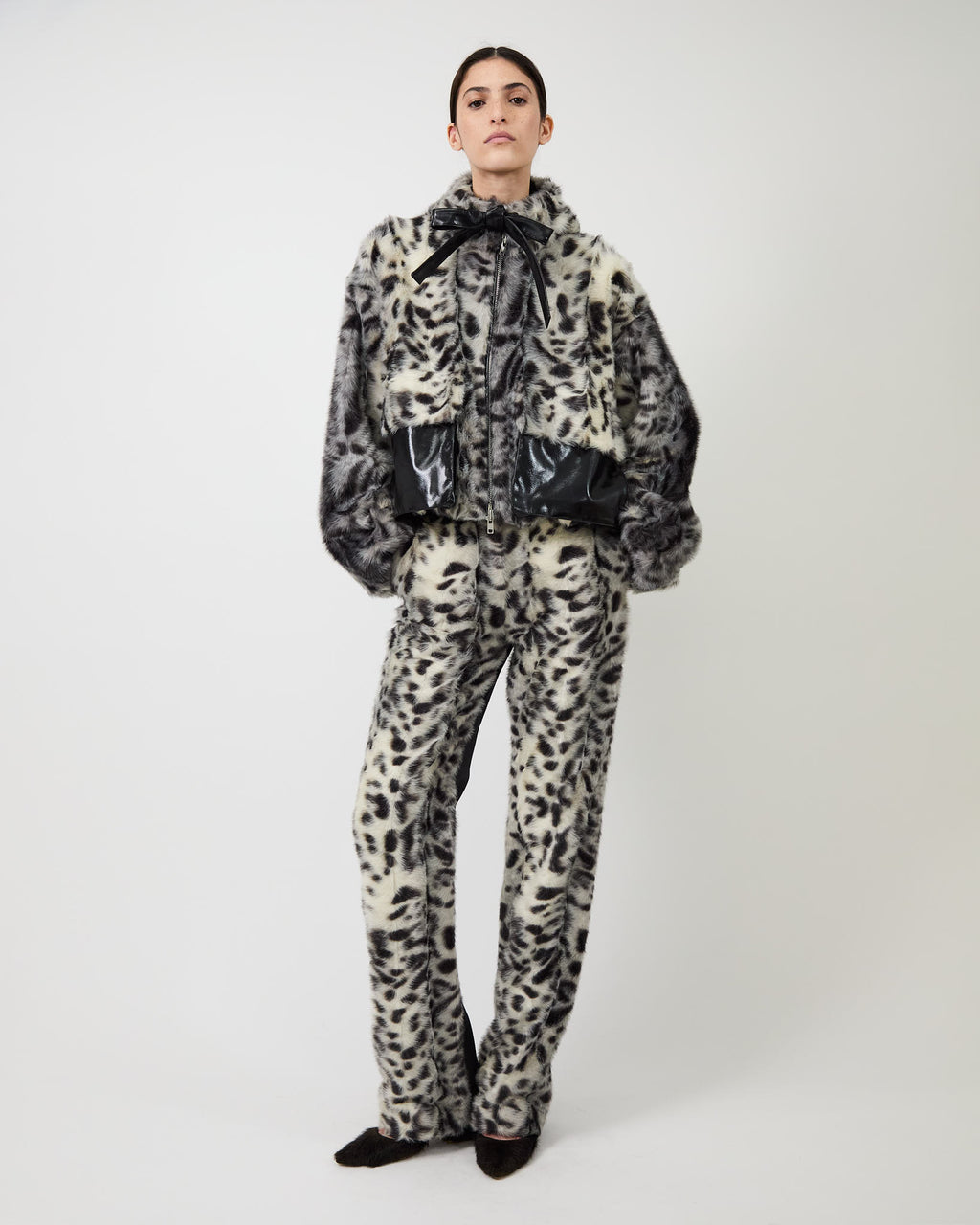 The Barberini pants in faux leopard