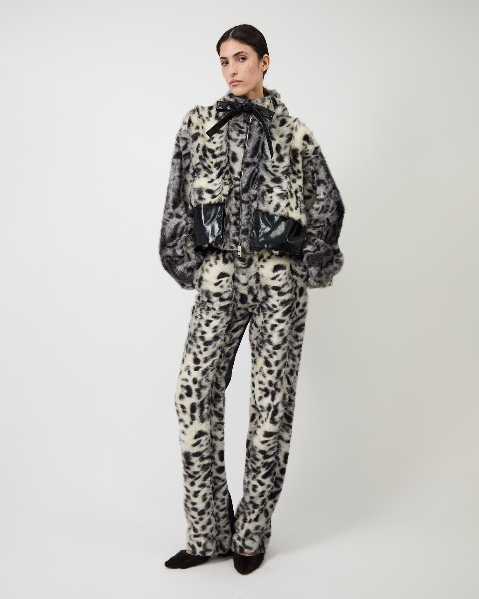 The Barberini pants in faux leopard