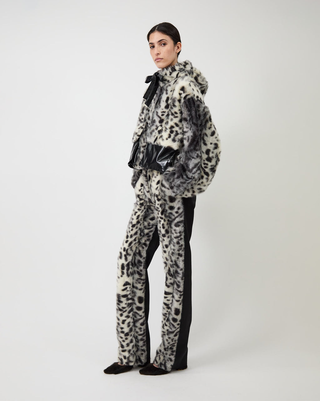 The Barberini pants in faux leopard