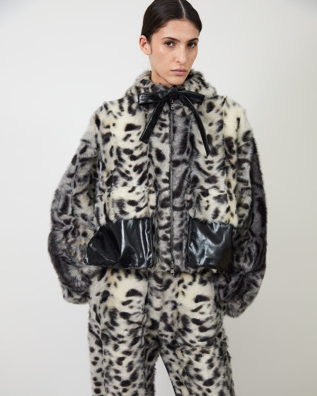 The Hesse jacket in faux leopard