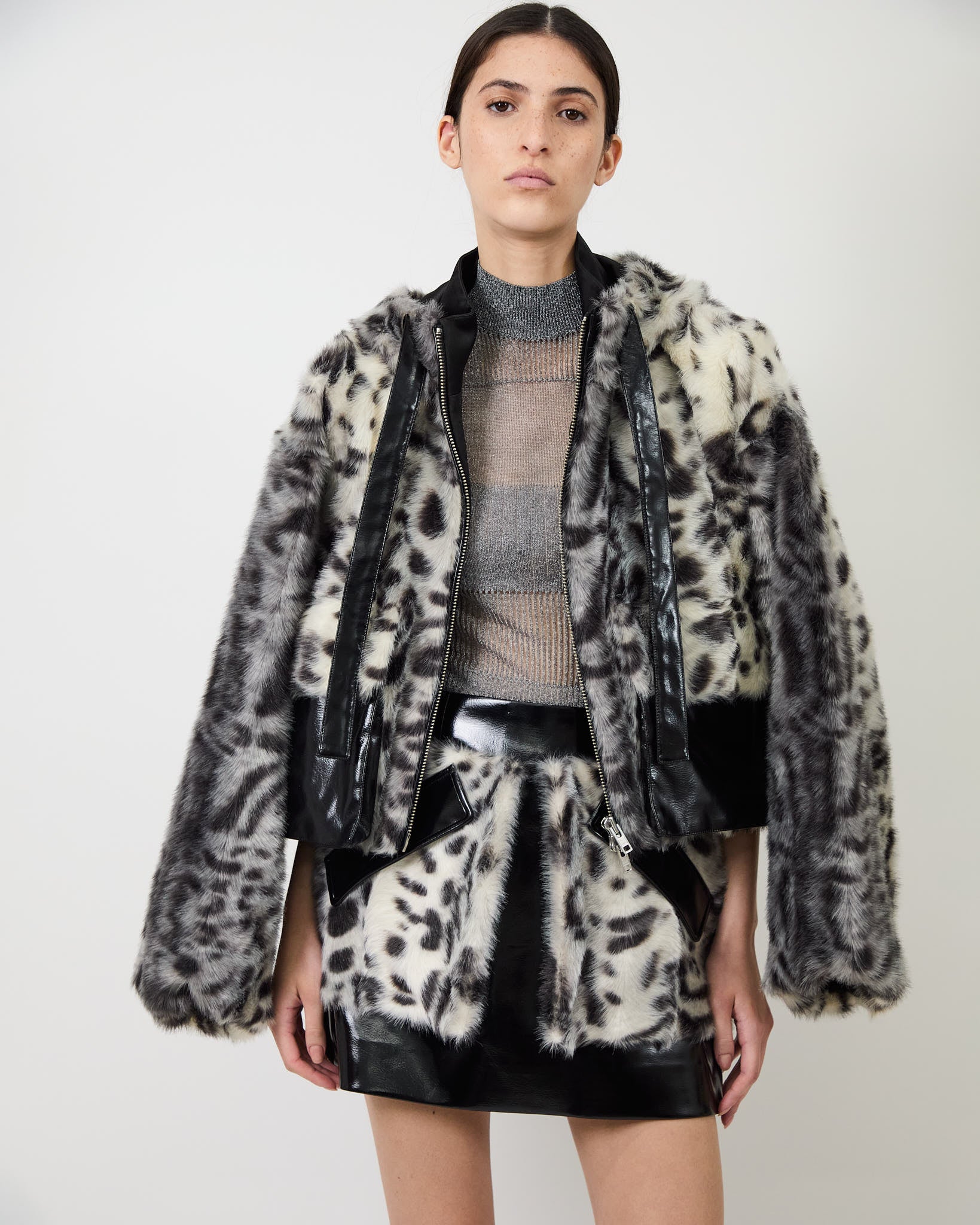 The Hesse jacket in faux leopard