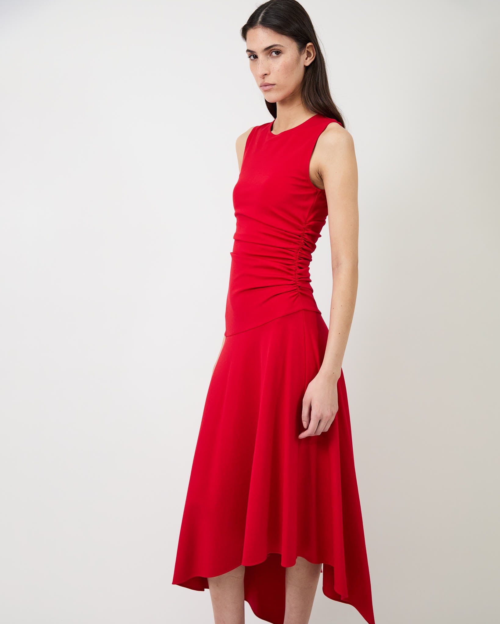 red sleeveless jersey dress MYRON LDS Jersey dress