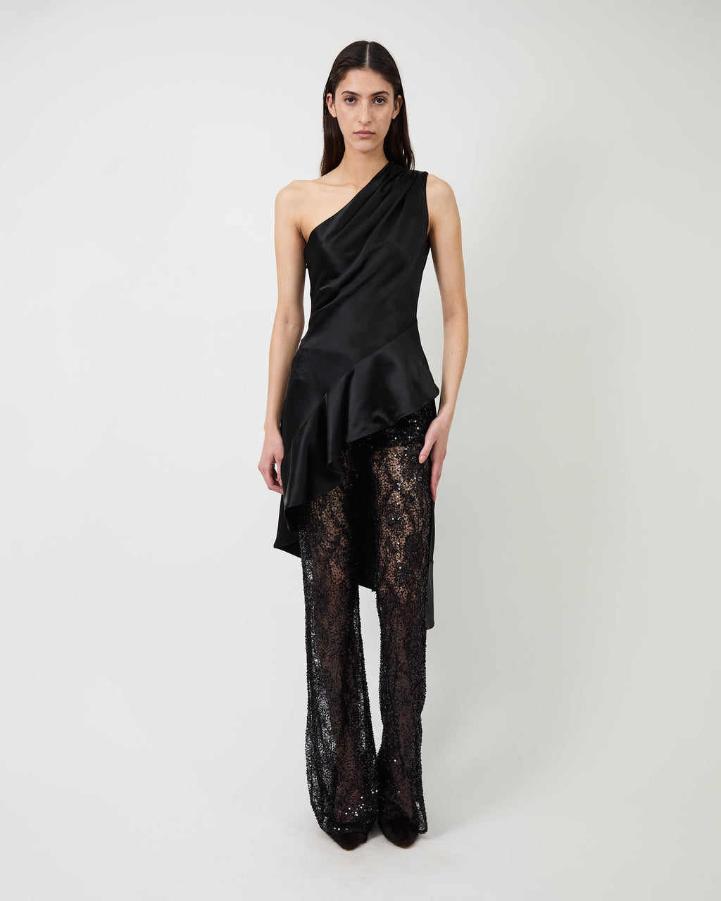 The Lennon embroidered lace pants