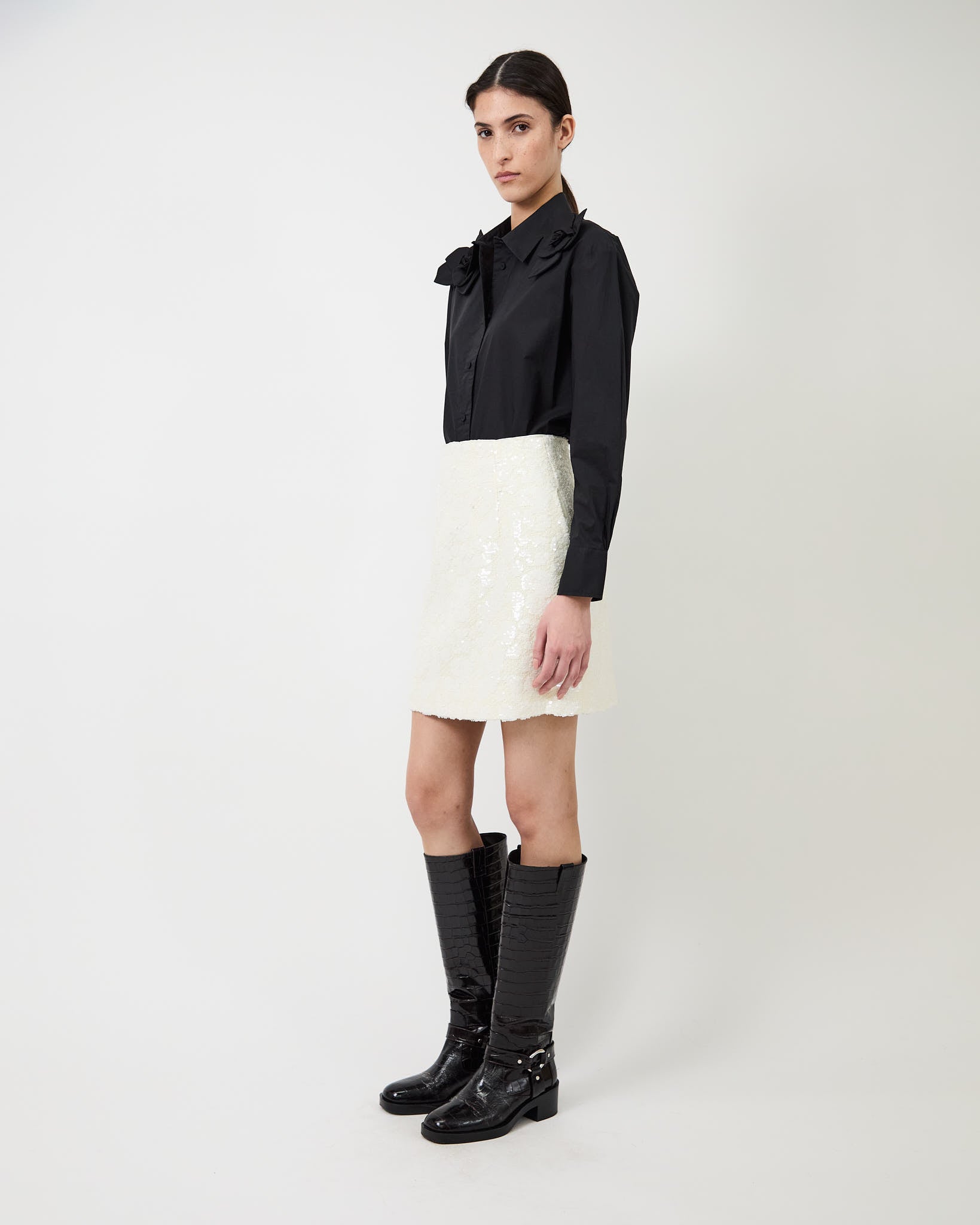 The Cherry sequined skirt