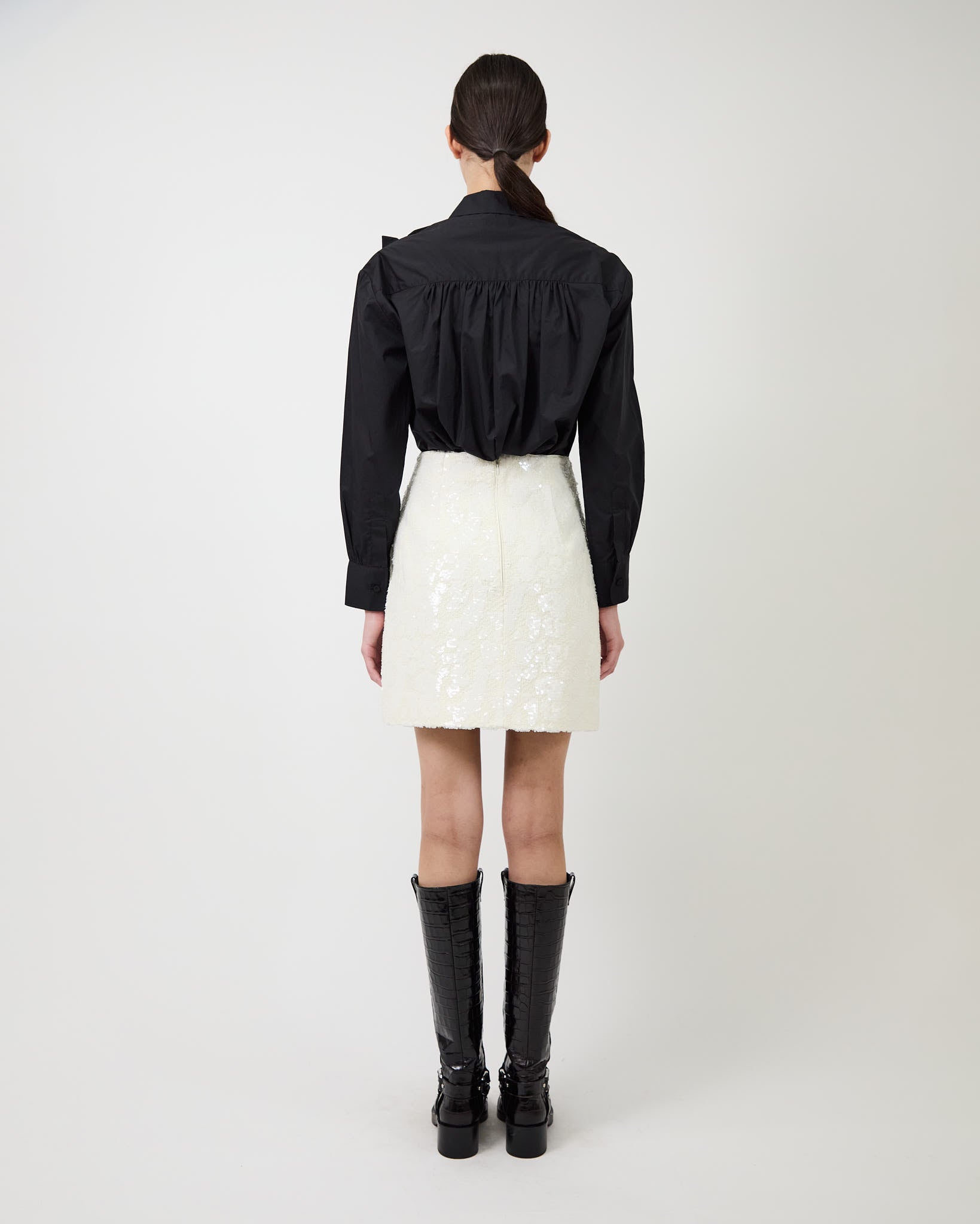 The Flor shirt in black