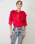The Flor shirt in red