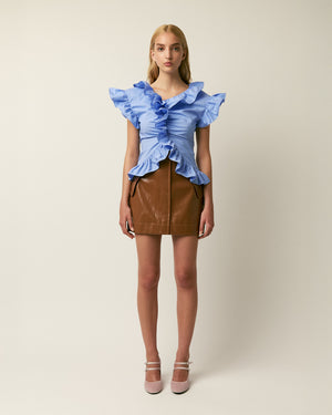 The Penelope top in cotton poplin