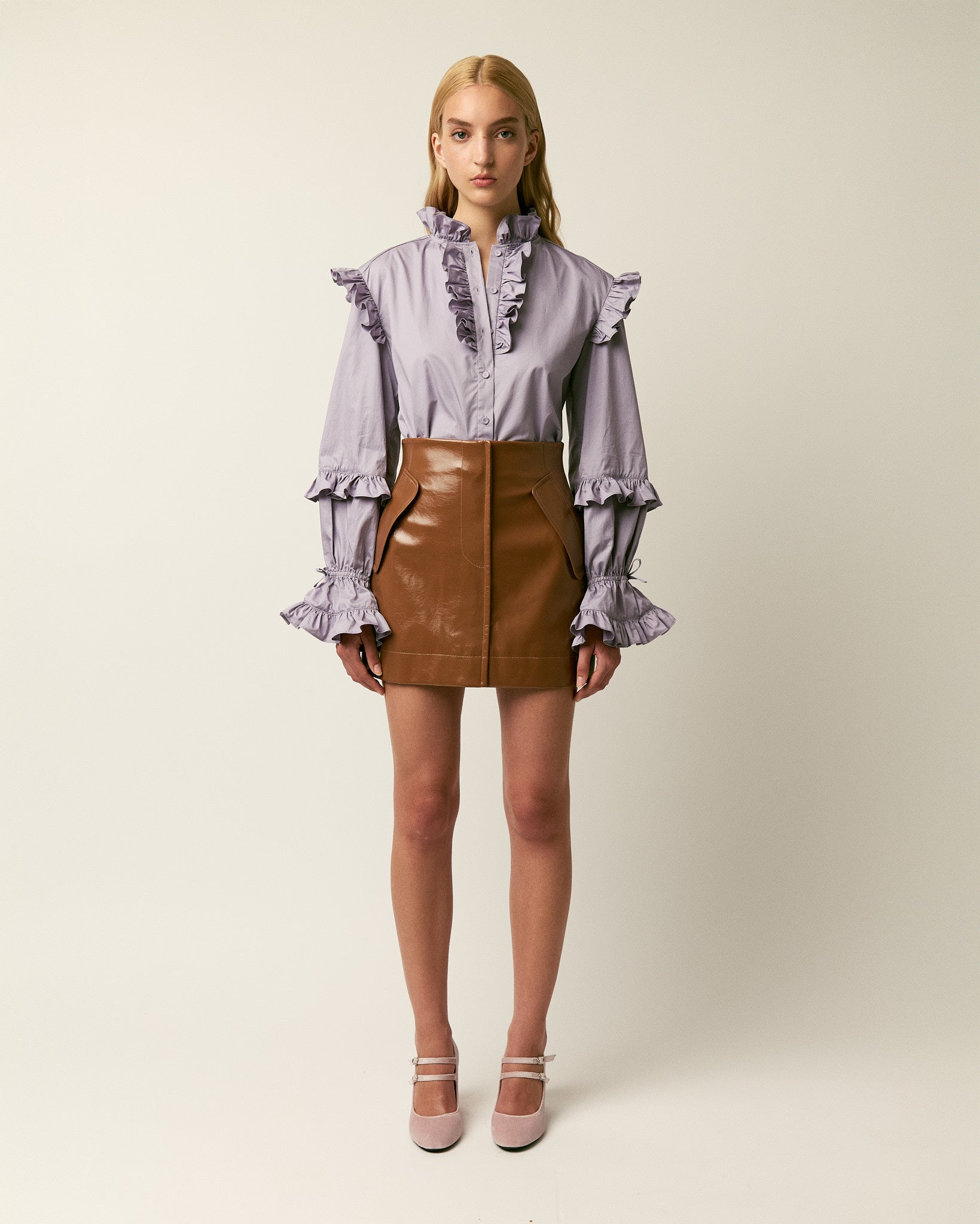 RUBIN Vegan Leather Skirt – Aknvas