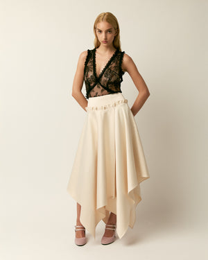 The Vera satin skirt