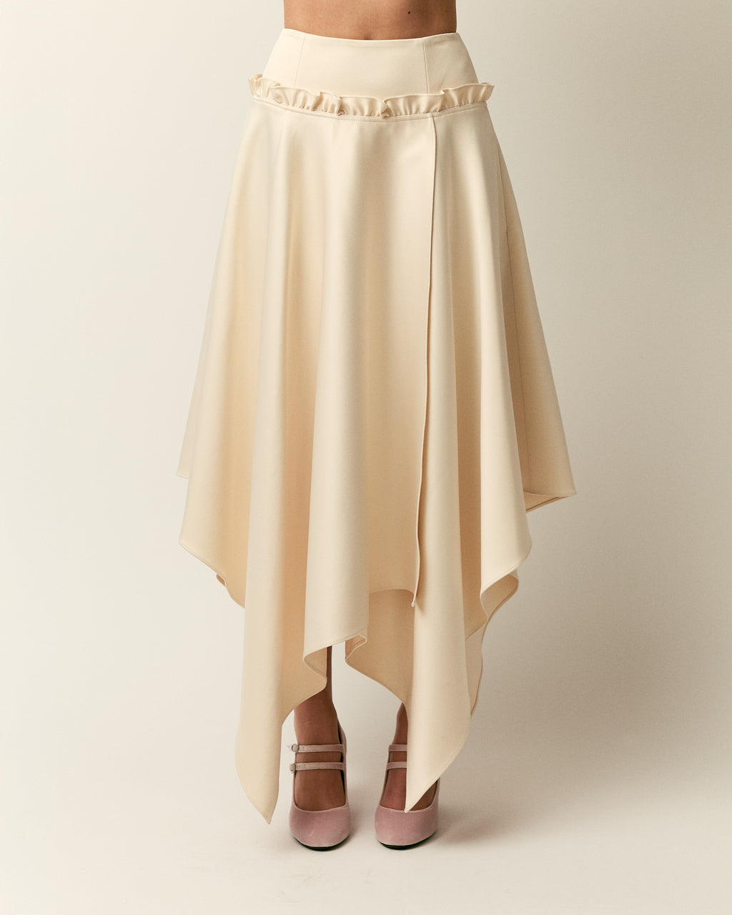 The Vera satin skirt