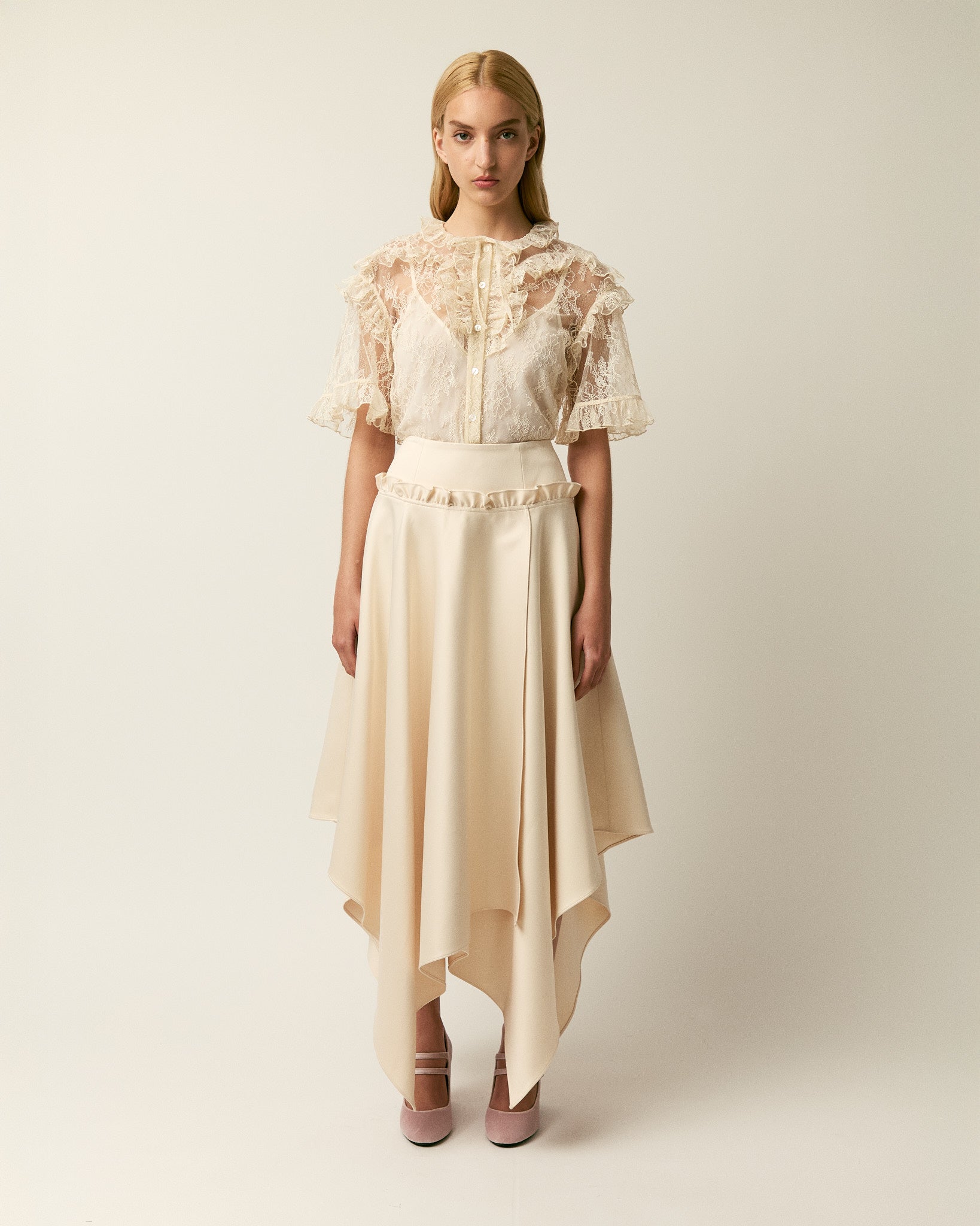 The Vera satin skirt