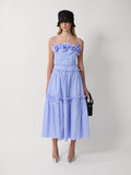 The Rach dress in poplin stripe