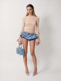 The Aja bloomer skirt in denim