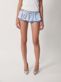 The Aja bloomer skirt in embroidered poplin