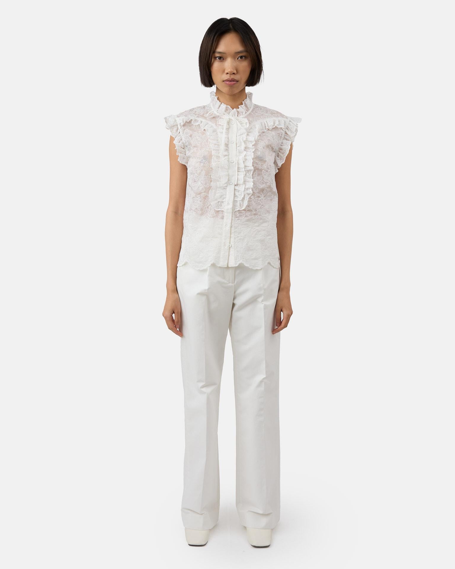 The Tate trousers in white