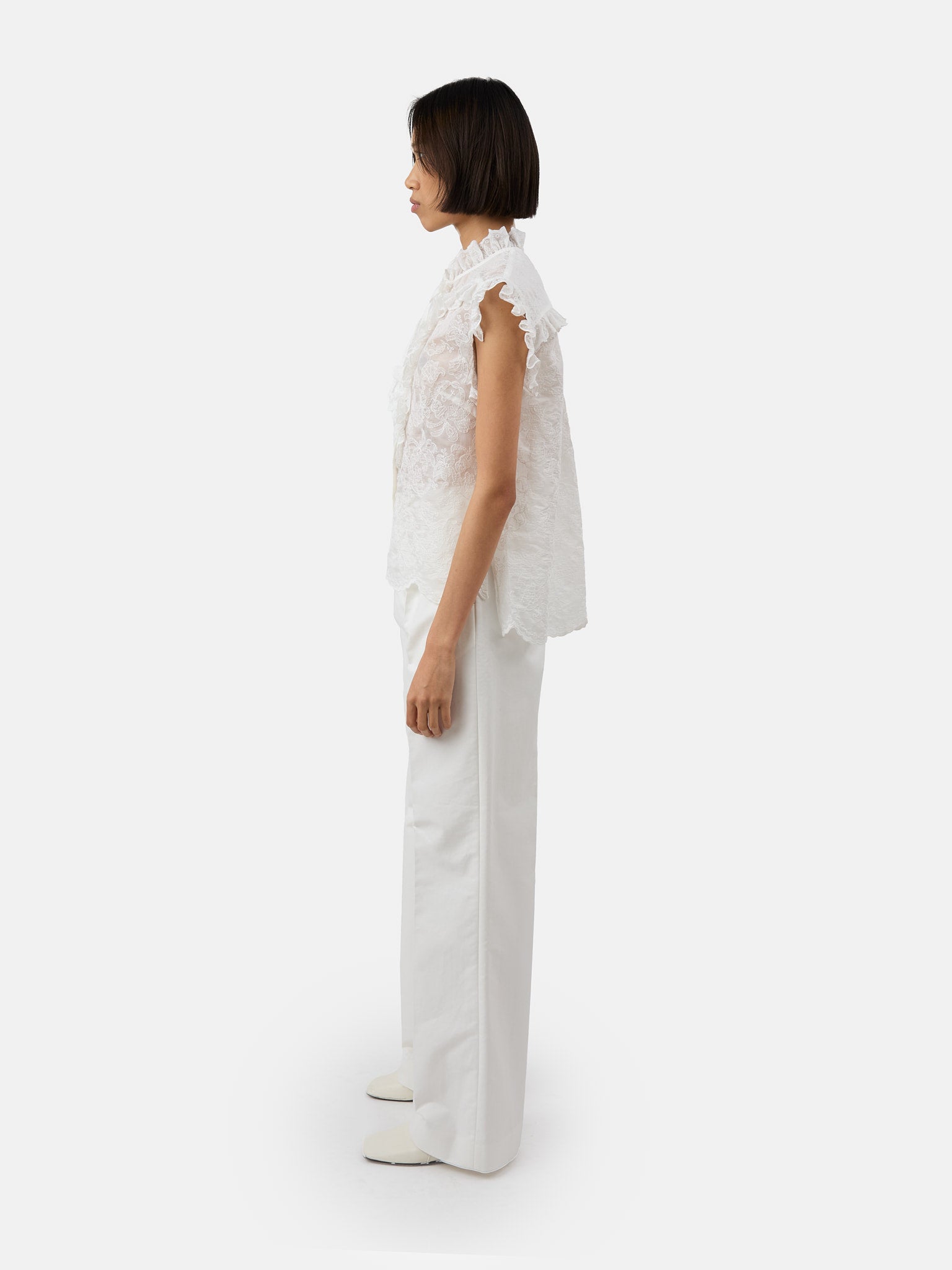 The Tate trousers in white