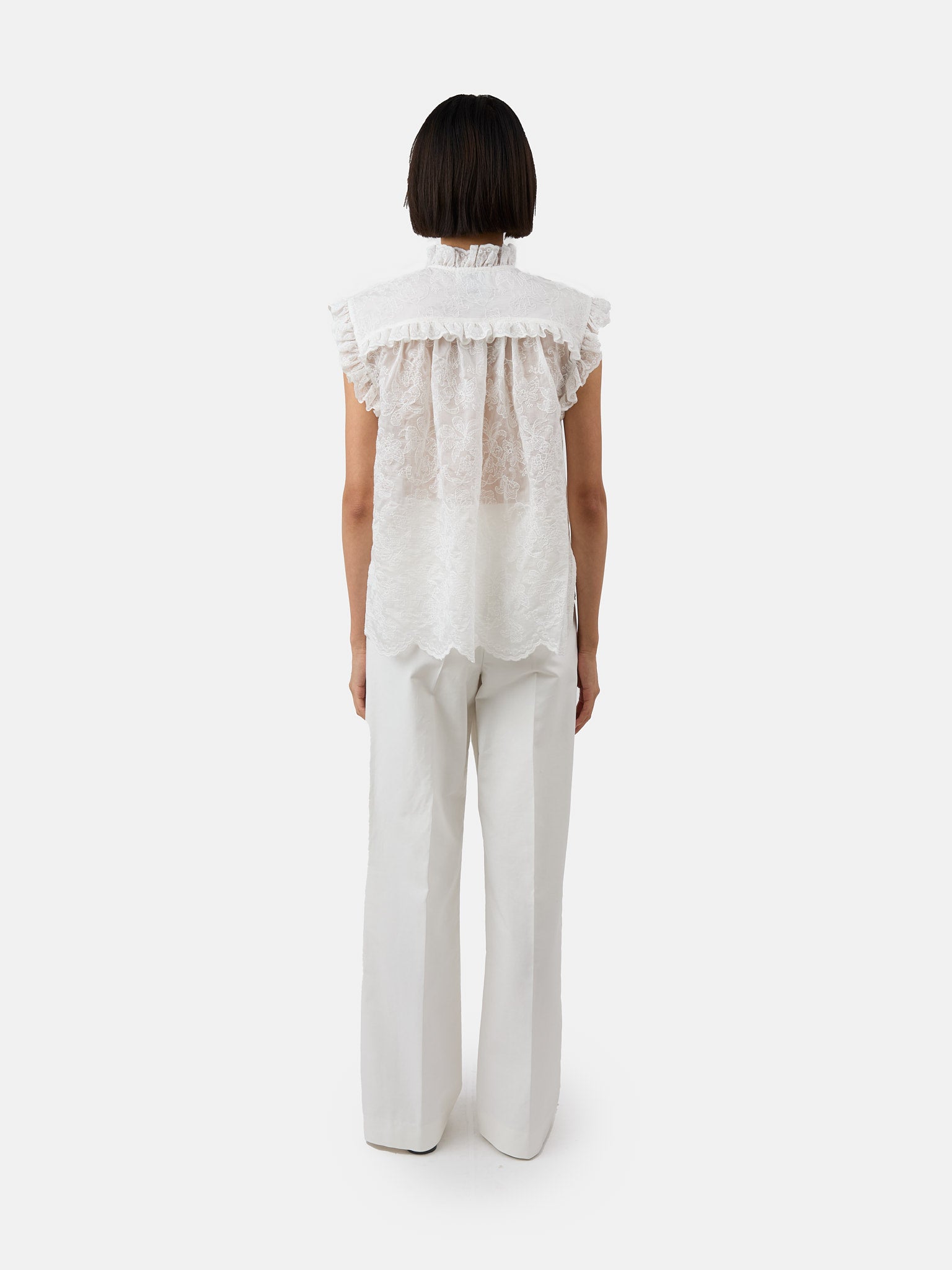 The Tate trousers in white