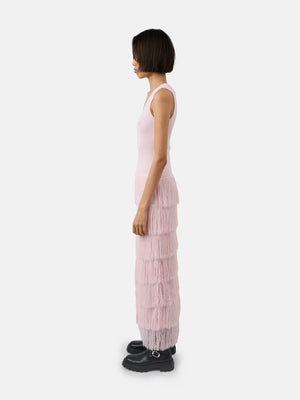 The Donzetta dress in rose quartz