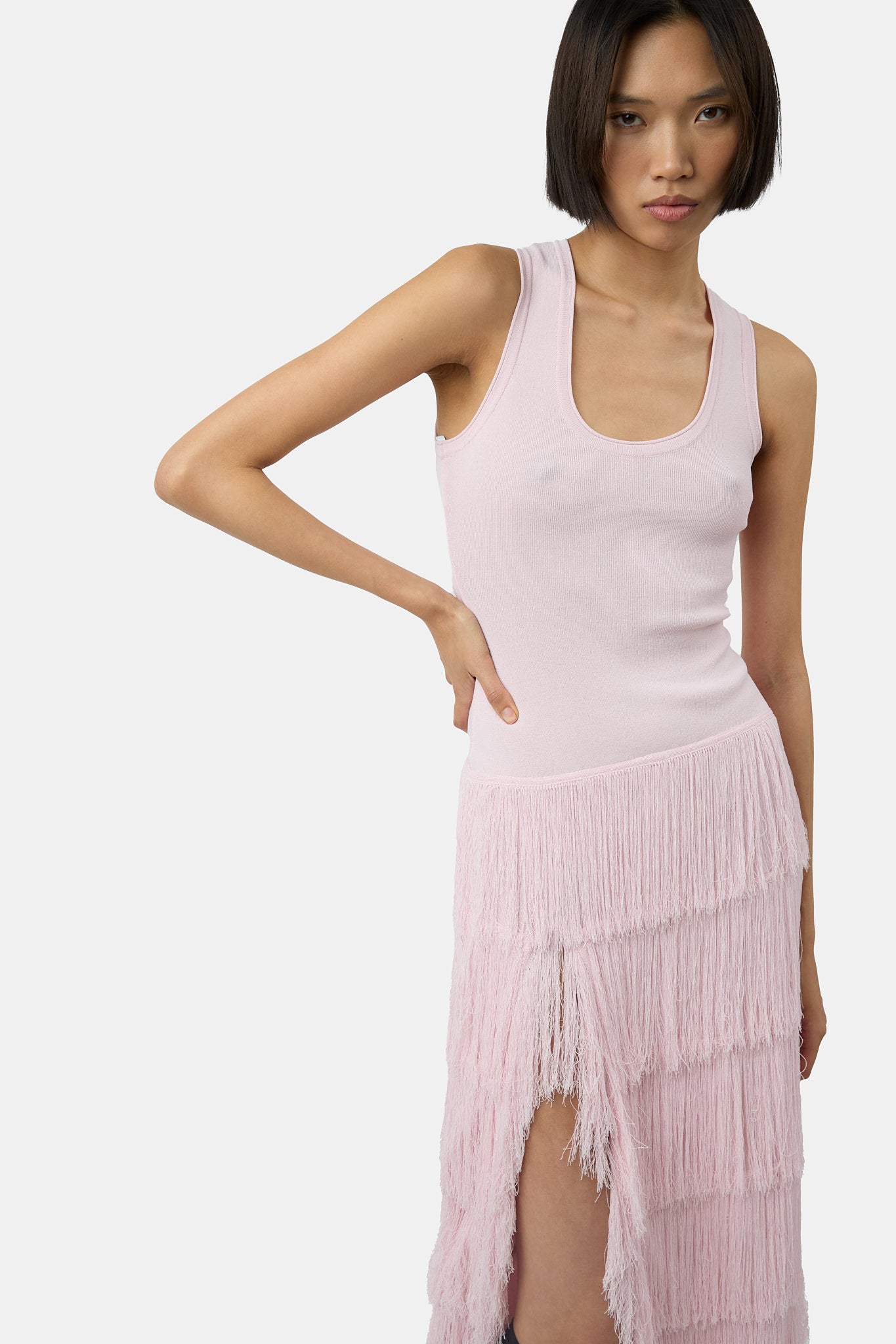 The Donzetta dress in rose quartz - final sale S The Donzetta dress in rose quartz - final sale S