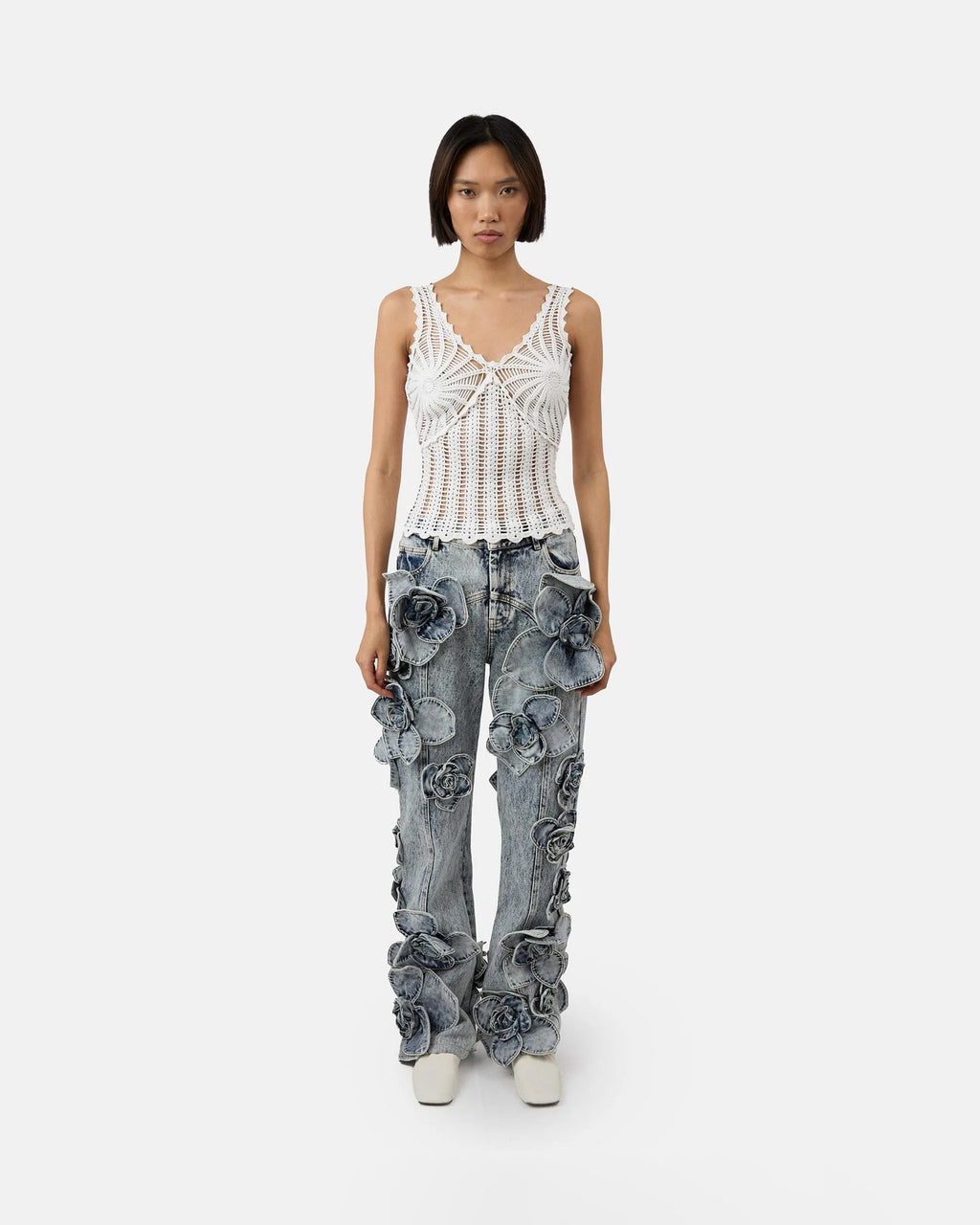 The Lauren jeans with floral appliqué