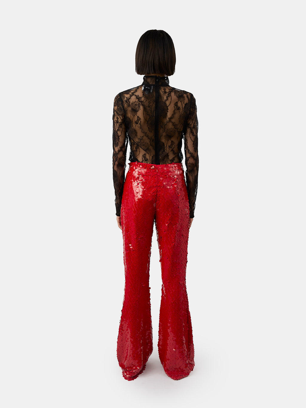 The Lennon pants in red