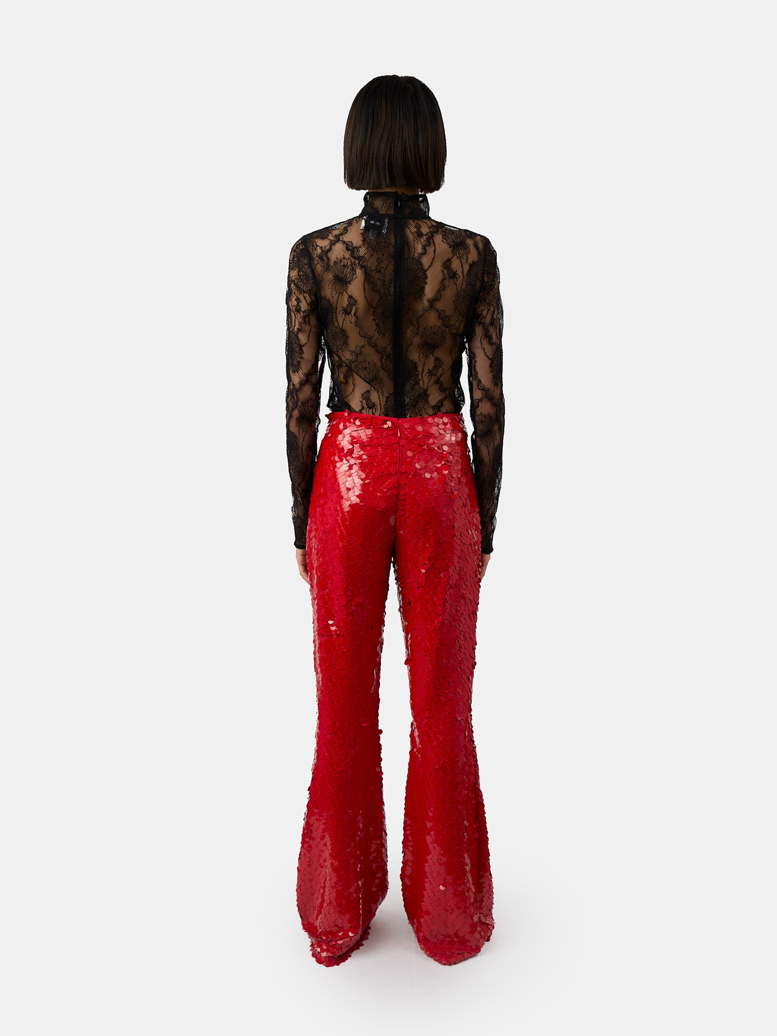 The Lennon pants in red