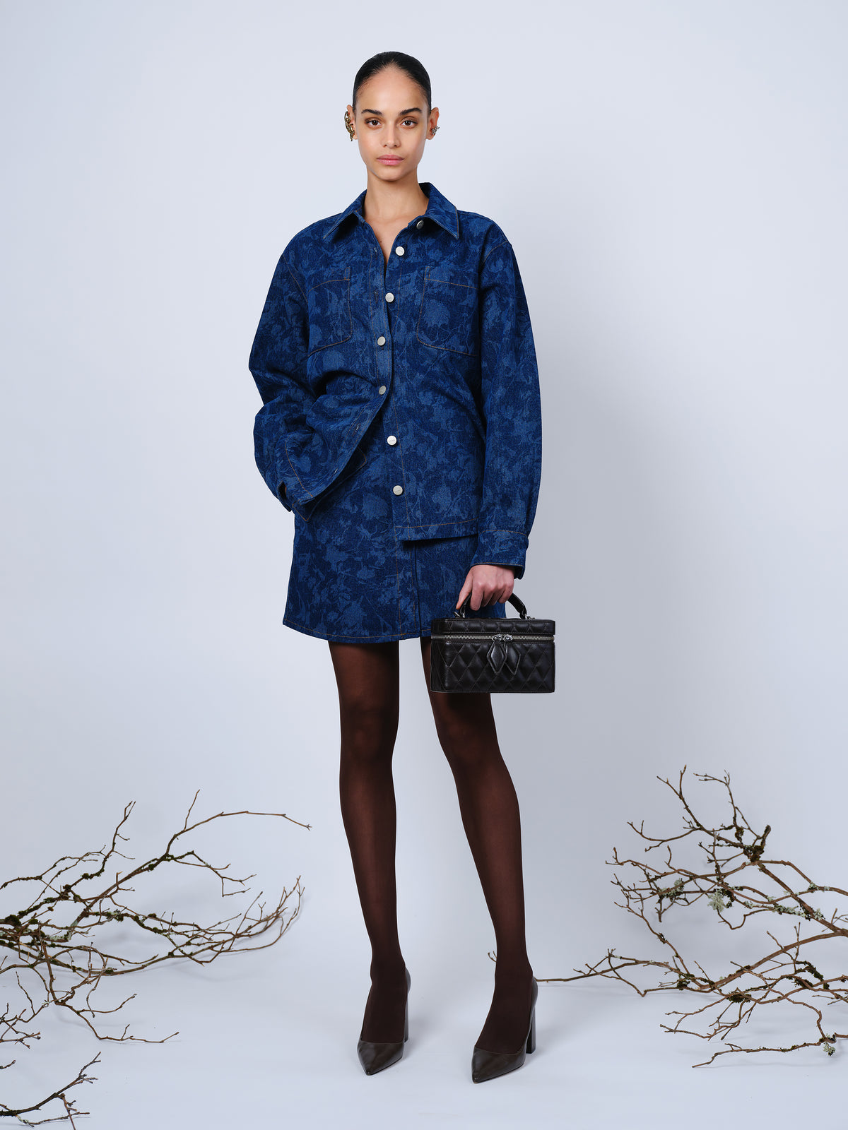 The Anders jacket in laser denim