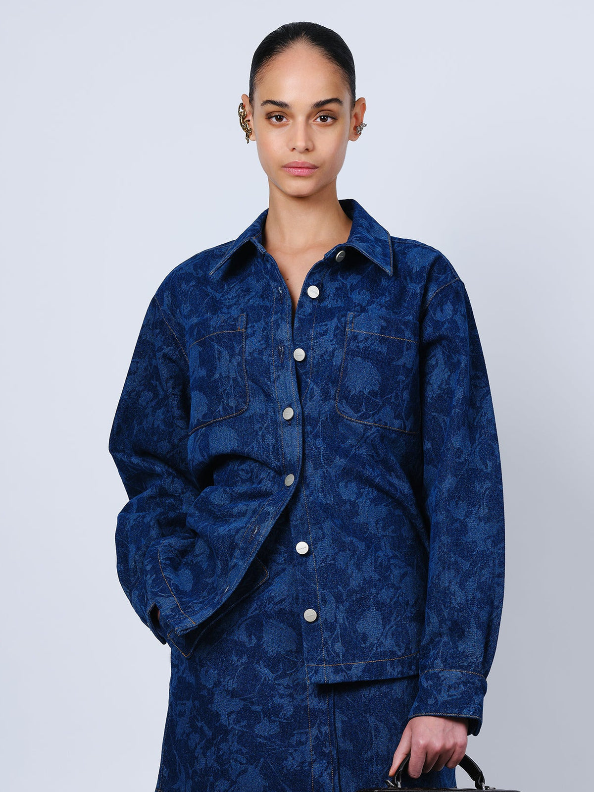 The Anders jacket in laser denim