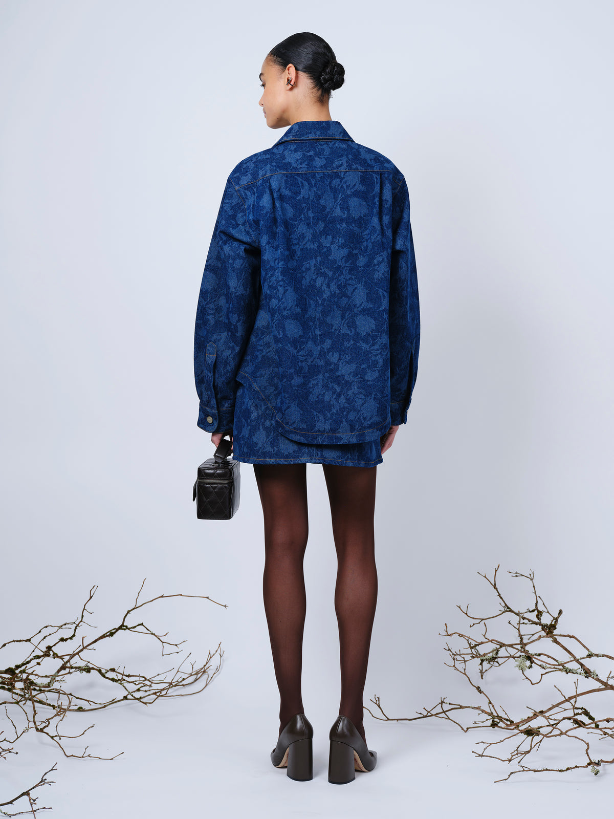 The Anders jacket in laser printed denim