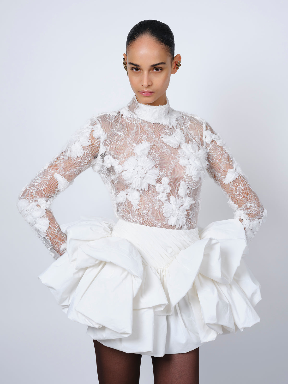 The Freja top in white
