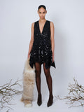 The Esme mini dress in black