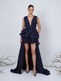 The Alexandrina gown in navy