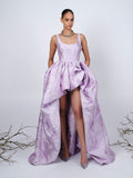 The Ariella ball gown in pink and silver