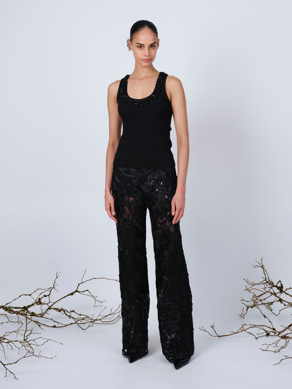 The Lia top in black