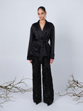 The Hanne jacket in black satin