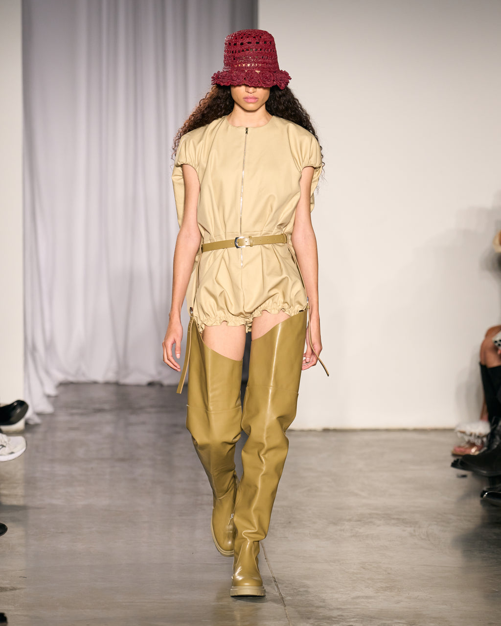 The Rayne canvas cocoon romper