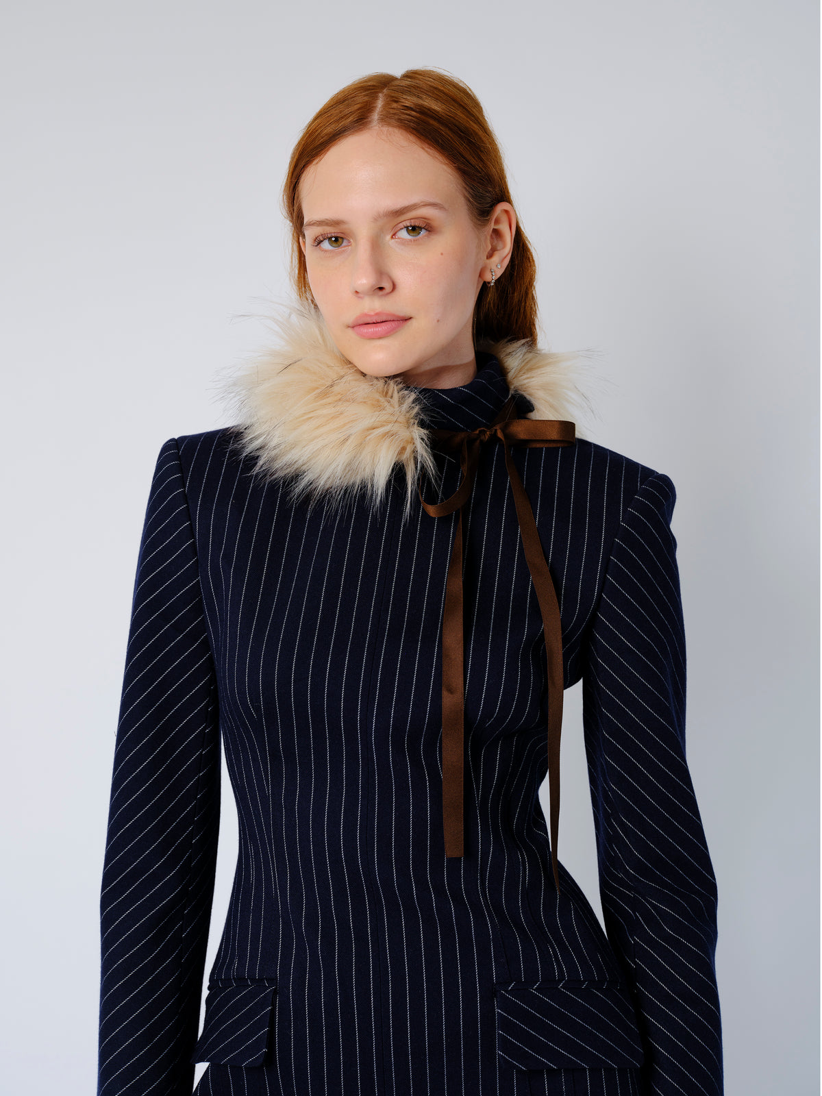 Faux fur choker