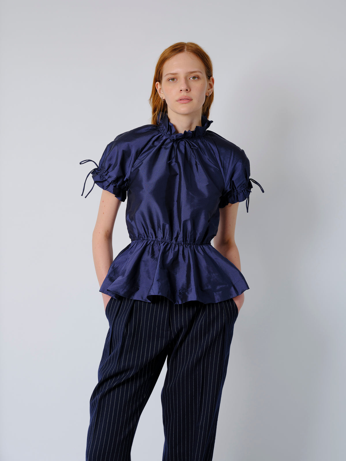 The Rosalina blouse in navy