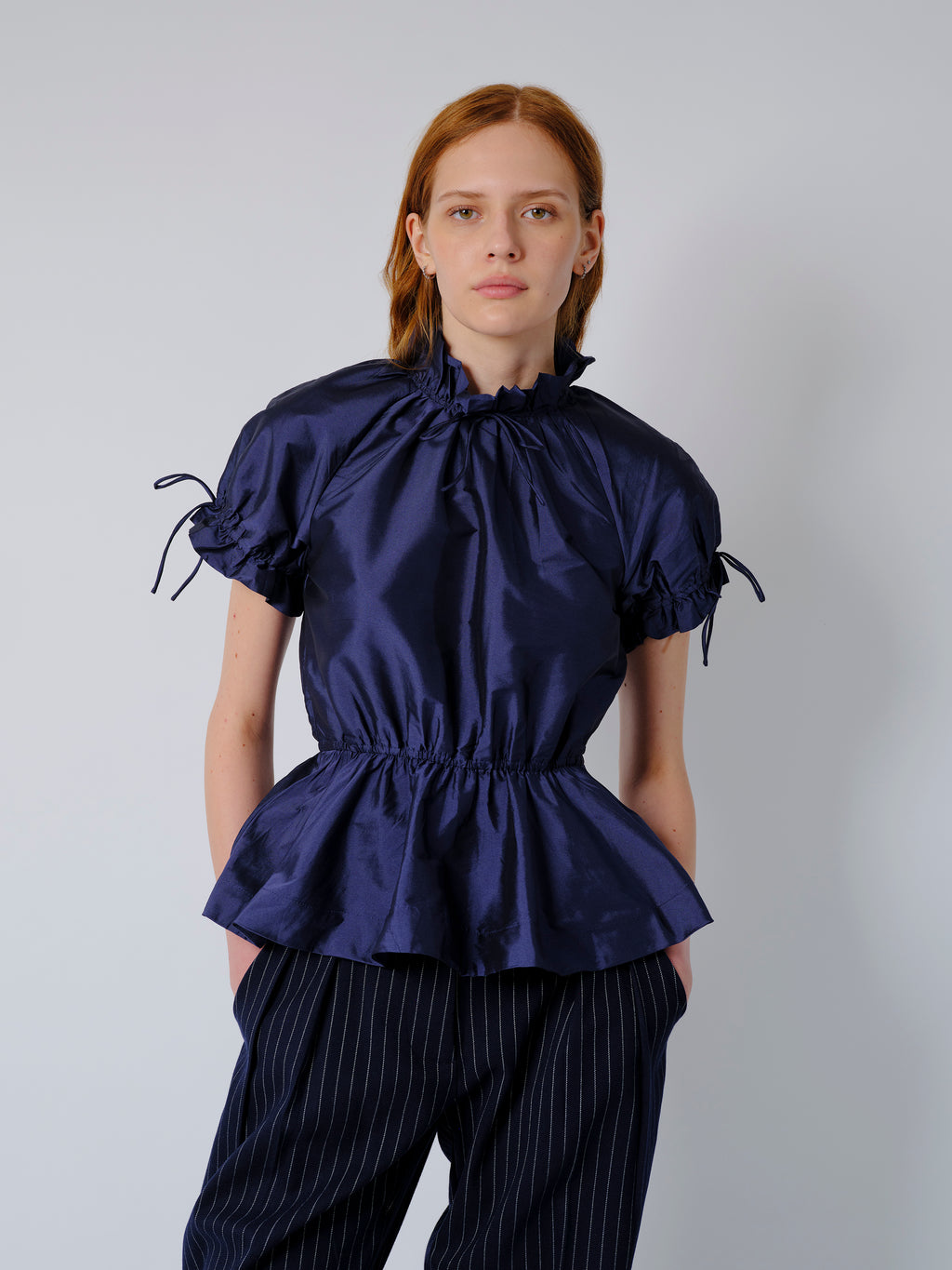 The Rosalina blouse in navy